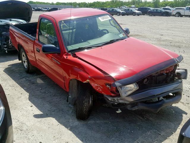 5TENL42N74Z419482 - 2004 TOYOTA TACOMA RED photo 1