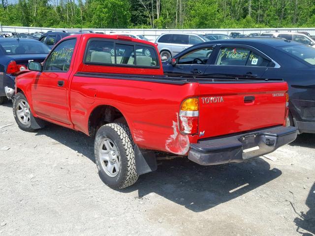 5TENL42N74Z419482 - 2004 TOYOTA TACOMA RED photo 3