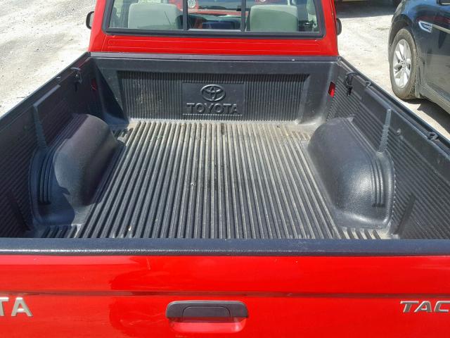5TENL42N74Z419482 - 2004 TOYOTA TACOMA RED photo 6