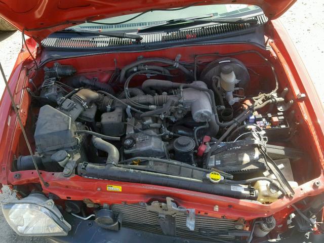 5TENL42N74Z419482 - 2004 TOYOTA TACOMA RED photo 7