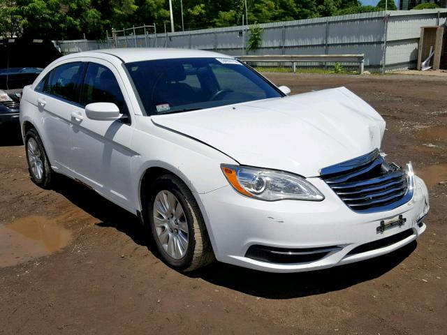 1C3CCBAB0DN569038 - 2013 CHRYSLER 200 LX WHITE photo 1