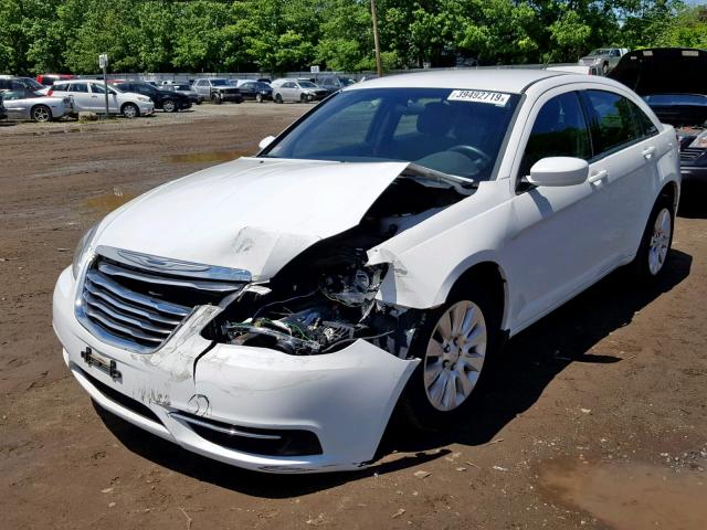 1C3CCBAB0DN569038 - 2013 CHRYSLER 200 LX WHITE photo 2