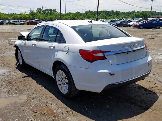 1C3CCBAB0DN569038 - 2013 CHRYSLER 200 LX WHITE photo 3