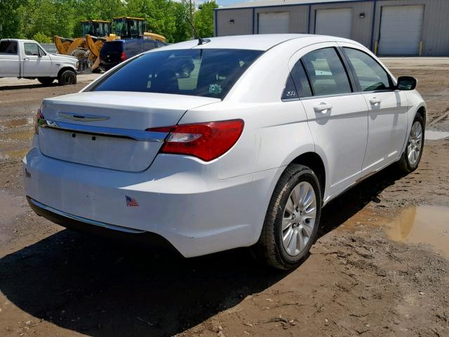 1C3CCBAB0DN569038 - 2013 CHRYSLER 200 LX WHITE photo 4