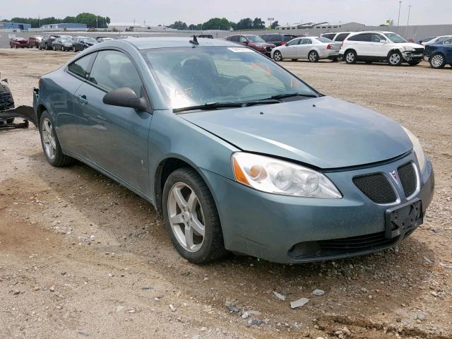 1G2ZH17N394195108 - 2009 PONTIAC G6 GT GREEN photo 1