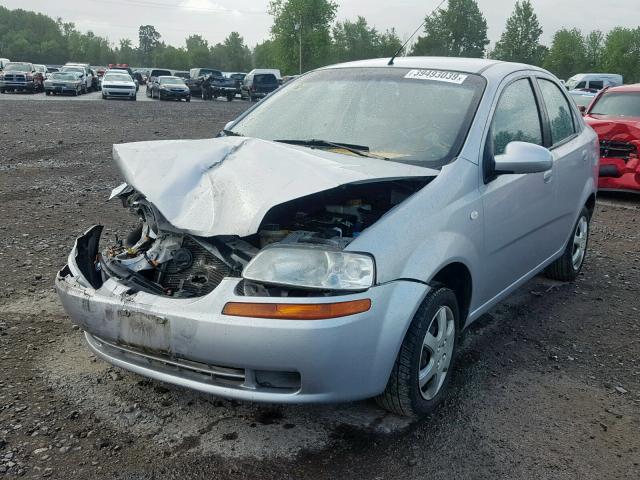 KL1TD56656B669993 - 2006 CHEVROLET AVEO BASE Gümüş foto 2