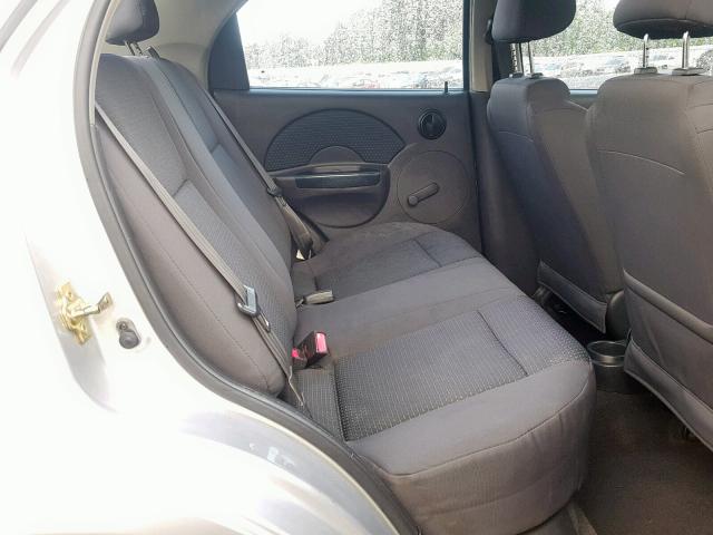 KL1TD56656B669993 - 2006 CHEVROLET AVEO BASE Gümüş foto 6