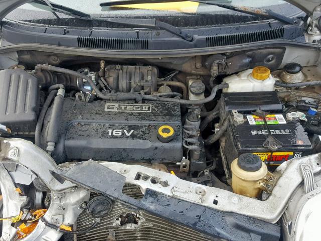 KL1TD56656B669993 - 2006 CHEVROLET AVEO BASE Gümüş foto 7