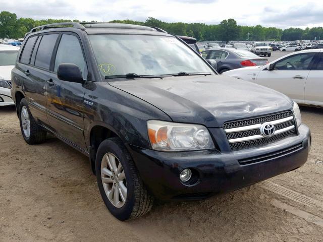 JTEDW21A260013680 - 2006 TOYOTA HIGHLANDER BLACK photo 1