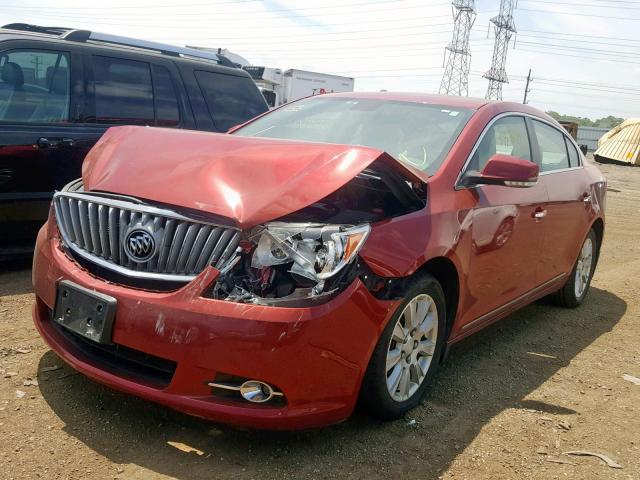 1G4GC5ER4CF272395 - 2012 BUICK LACROSSE RED photo 2