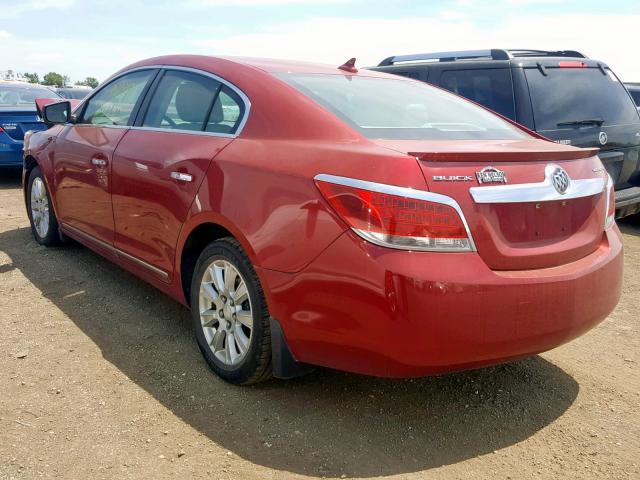 1G4GC5ER4CF272395 - 2012 BUICK LACROSSE RED photo 3