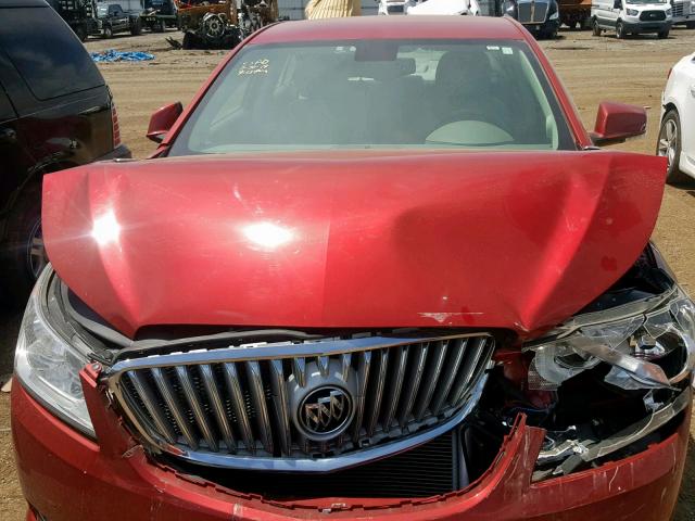 1G4GC5ER4CF272395 - 2012 BUICK LACROSSE RED photo 7