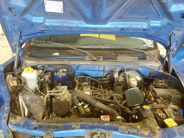 1B7FL22P5WS704182 - 1998 DODGE DAKOTA BLUE photo 7