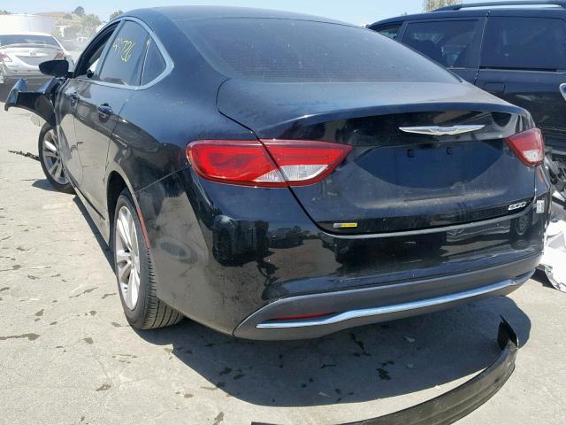 1C3CCCABXGN148390 - 2016 CHRYSLER 200 LIMITE BLACK photo 3