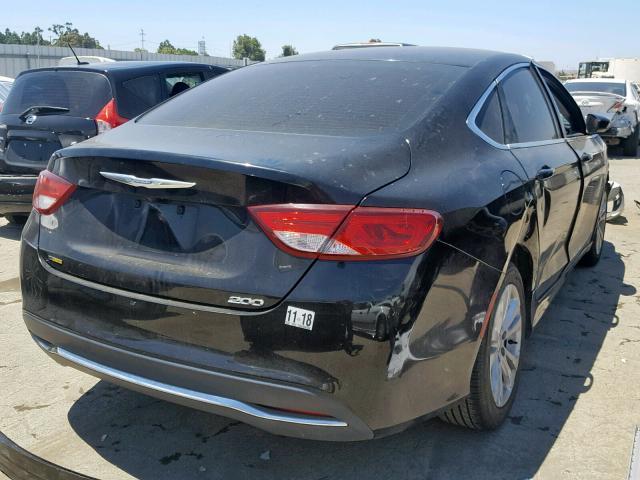 1C3CCCABXGN148390 - 2016 CHRYSLER 200 LIMITE BLACK photo 4