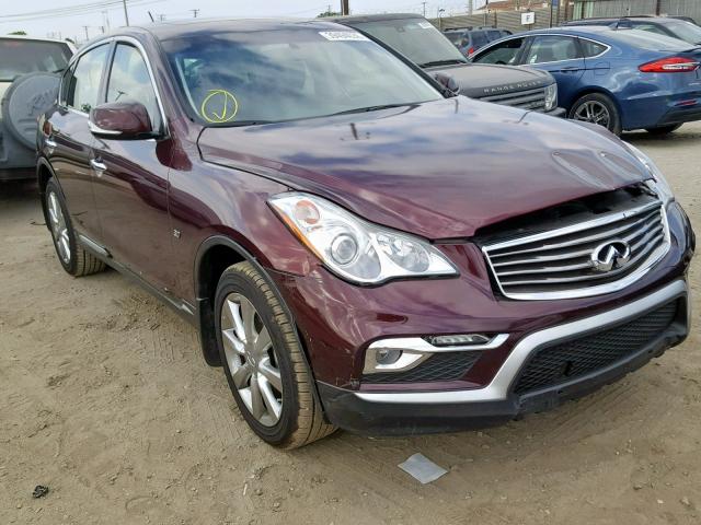 JN1BJ0RP9GM235637 - 2016 INFINITI QX50 BURGUNDY photo 1