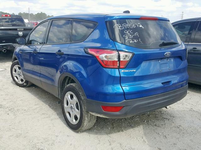 1FMCU0F73JUD03916 - 2018 FORD ESCAPE S BLUE photo 3