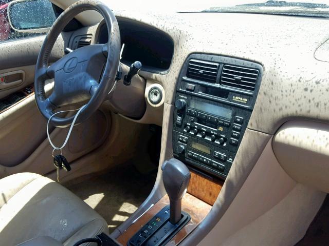 JT8BF28G3W0127885 - 1998 LEXUS ES 300 GOLD photo 9