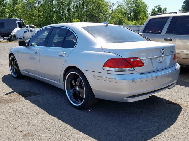 WBAHL83556DT05055 - 2006 BMW 750 I SILVER photo 3