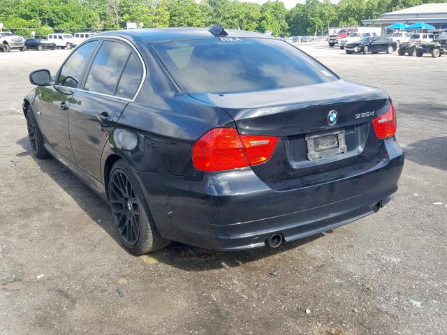 WBAPN7C51BA782092 - 2011 BMW 335 D BLACK photo 3