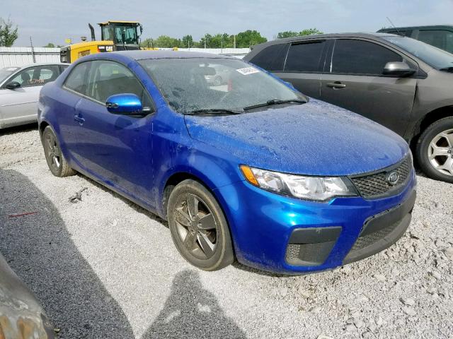 KNAFU6A26A5250801 - 2010 KIA FORTE EX BLUE photo 1