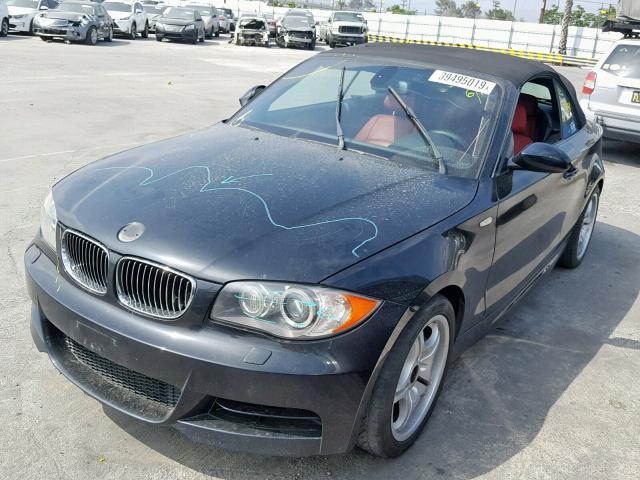 WBAUN935X9VE94737 - 2009 BMW 135 I BLACK photo 2