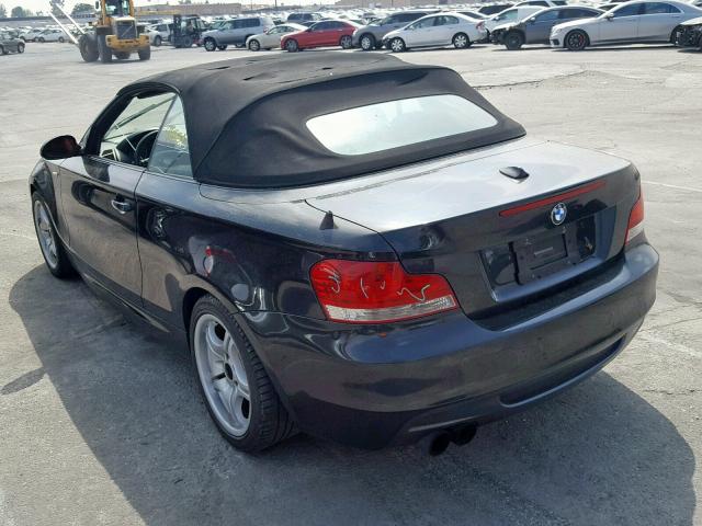 WBAUN935X9VE94737 - 2009 BMW 135 I BLACK photo 3