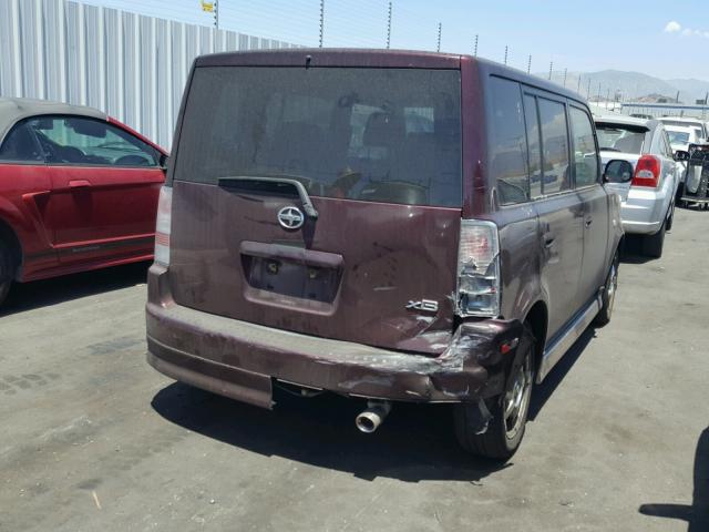 JTLKT324650174250 - 2005 TOYOTA SCION XB მუქწითელი ფოტო 4