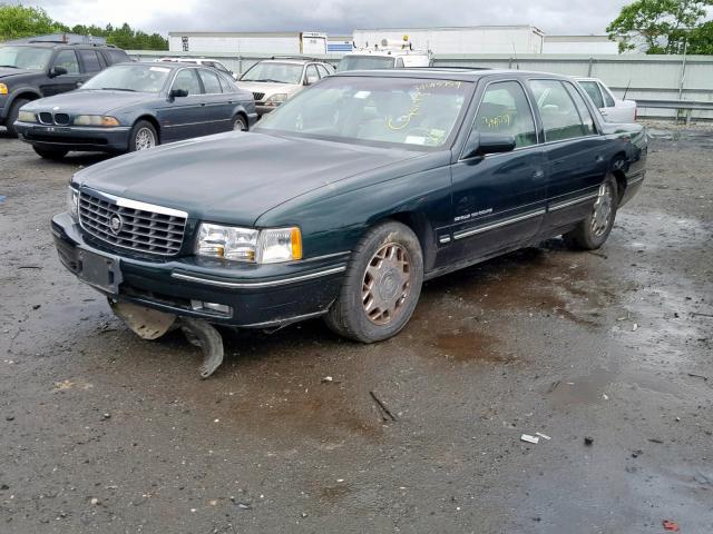 1G6KF5490VU274959 - 1997 CADILLAC DEVILLE CO GREEN photo 2