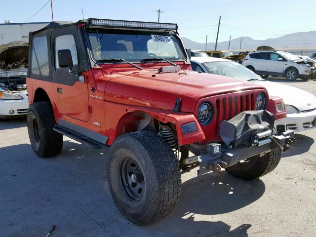 1J4FA29P5YP780514 - 2000 JEEP WRANGLER / RED photo 1