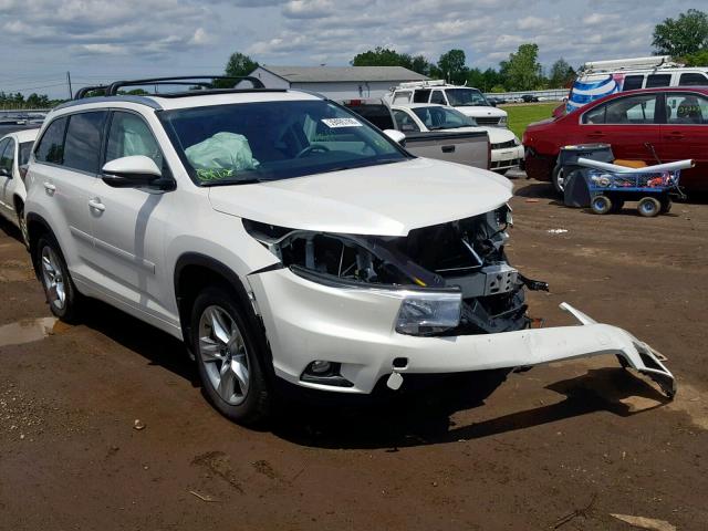 5TDDKRFH3GS338917 - 2016 TOYOTA HIGHLANDER WHITE photo 1