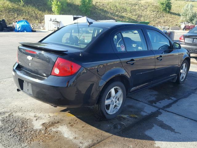 1G1AT58H597270762 - 2009 CHEVROLET COBALT LT BLACK photo 4