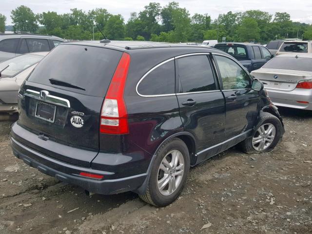 5J6RE4H77AL075855 - 2010 HONDA CR-V EXL BLACK photo 4