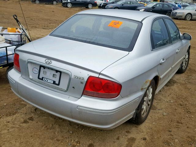 KMHWF25H82A661500 - 2002 HYUNDAI SONATA GL SILVER photo 4