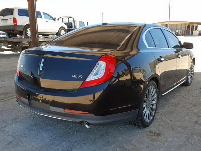 1LNHL9DK4DG609661 - 2013 LINCOLN MKS BLACK photo 4