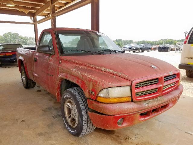 1B7FL26X3XS316783 - 1999 DODGE DAKOTA RED photo 1