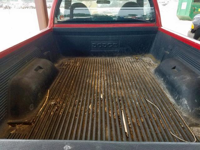 1B7FL26X3XS316783 - 1999 DODGE DAKOTA RED photo 6