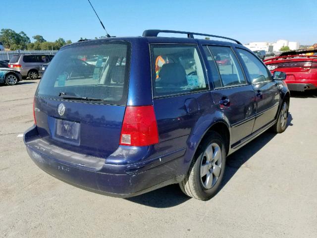 WVWSL61J04W024487 - 2004 VOLKSWAGEN JETTA GLS BLUE photo 4