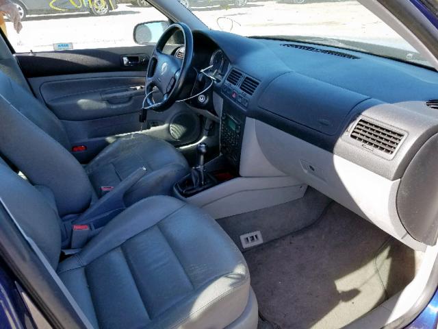 WVWSL61J04W024487 - 2004 VOLKSWAGEN JETTA GLS BLUE photo 5