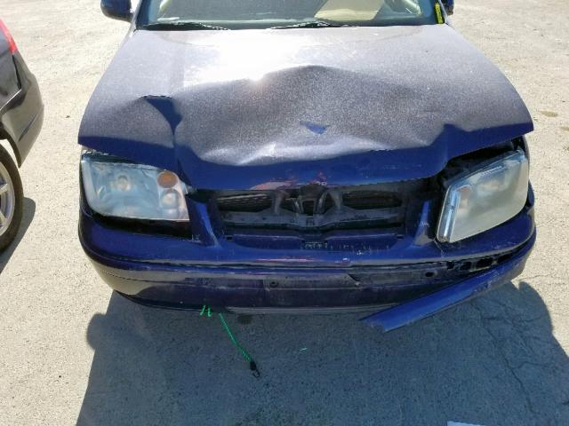 WVWSL61J04W024487 - 2004 VOLKSWAGEN JETTA GLS BLUE photo 7