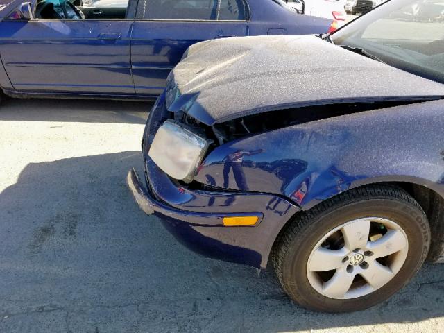 WVWSL61J04W024487 - 2004 VOLKSWAGEN JETTA GLS BLUE photo 9