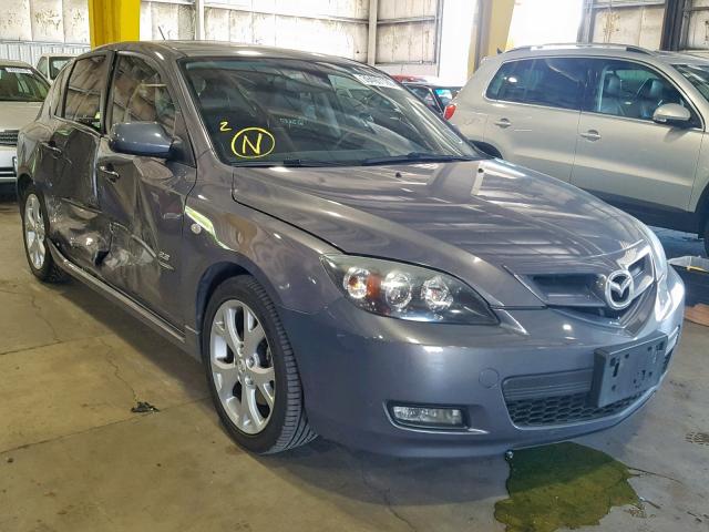 JM1BK343481117143 - 2008 MAZDA 3 HATCHBAC GRAY photo 1