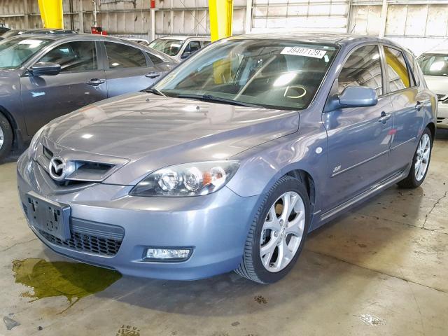 JM1BK343481117143 - 2008 MAZDA 3 HATCHBAC GRAY photo 2