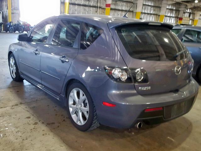 JM1BK343481117143 - 2008 MAZDA 3 HATCHBAC GRAY photo 3