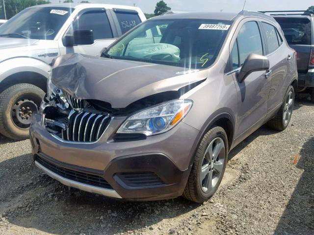 KL4CJASB8DB185790 - 2013 BUICK ENCORE GRAY photo 2