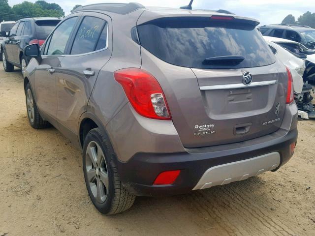 KL4CJASB8DB185790 - 2013 BUICK ENCORE GRAY photo 3