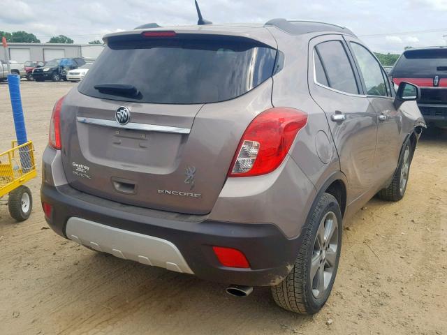 KL4CJASB8DB185790 - 2013 BUICK ENCORE GRAY photo 4