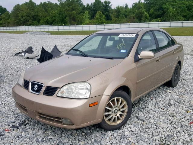 KL5JJ52Z44K977703 - 2004 SUZUKI FORENZA LX BEIGE photo 2