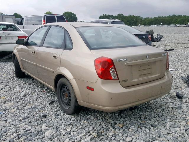 KL5JJ52Z44K977703 - 2004 SUZUKI FORENZA LX BEIGE photo 3