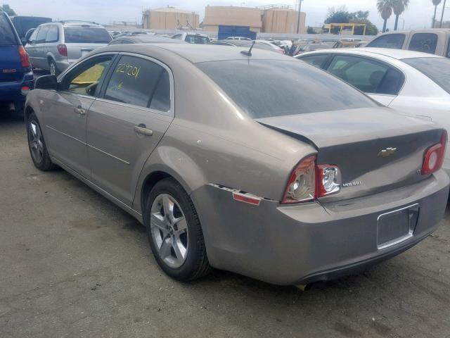 1G1ZH57B98F238242 - 2008 CHEVROLET MALIBU 1LT 米色 照片 3